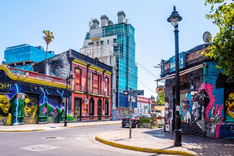 Quartier Bellavista à Santiago